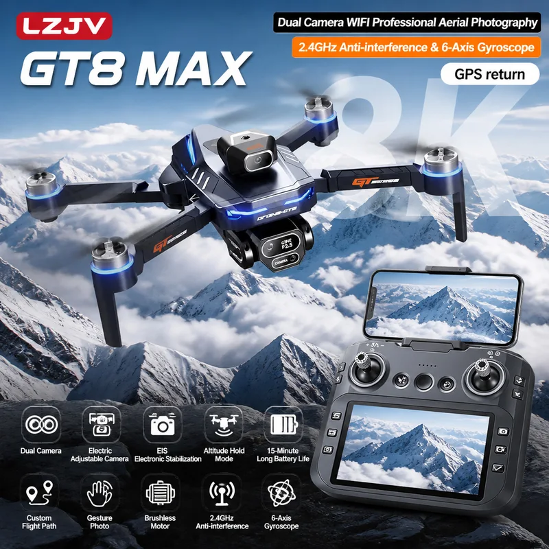 Drone Camera Professional - GT8 맥스 접이식 드론 8K HD